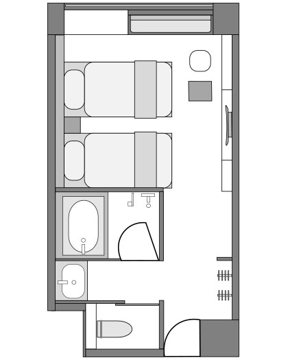 Superior twin plus Floor plan